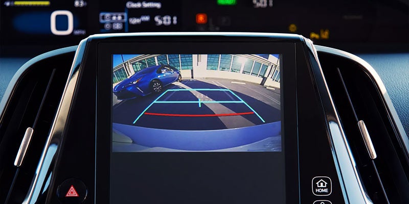 Backup camera on the 2022 Toyota Prius